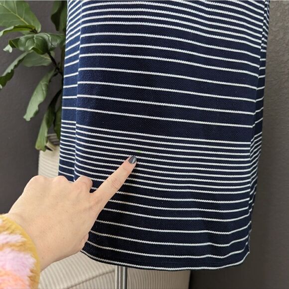 Max Studio Ruffled Short Bell Sleeve Striped Dress Size Small - Picture 6 of 10